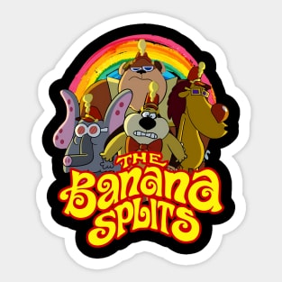 Banana Splits Cartoons with Rainbow Sticker